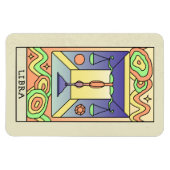 Abstracte kunstkunst  voor herendierentuin magneet (Horizontaal)