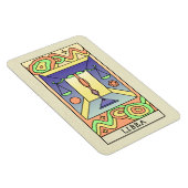 Abstracte kunstkunst  voor herendierentuin magneet (Rechterzijde)