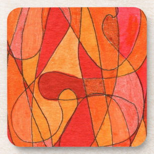 Abstracte kunstkurk-Onderzetters Bier Onderzetter