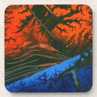 Abstracte kunstkurk-Onderzetters Onderzetter