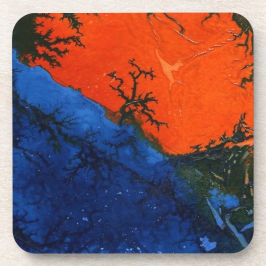 Abstracte kunstkurk-Onderzetters Onderzetter (Voorkant)
