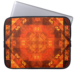 Abstracte kunstlaptophoes zonder grenzen laptop sleeve