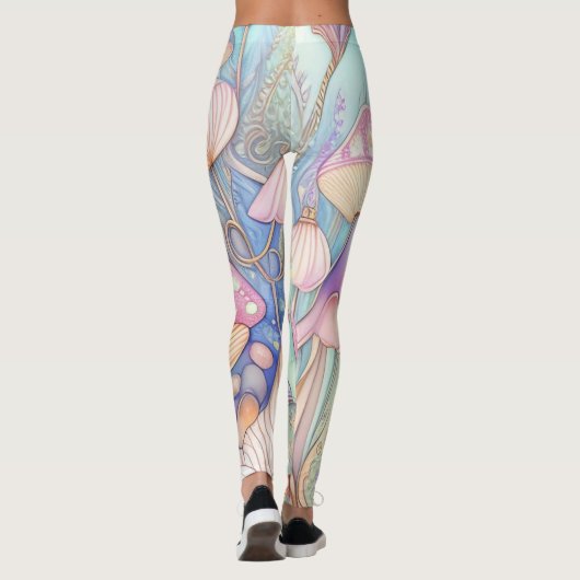 Abstracte kunstleggers leggings (Achterkant)