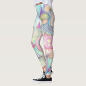 Abstracte kunstleggers leggings (Links)