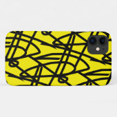 Abstracte Kunstlijnen iPhone 11 Hoesje (Achterkant (horizontaal))