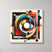 Abstracte kunstlijst canvas afdruk (Voorkant)