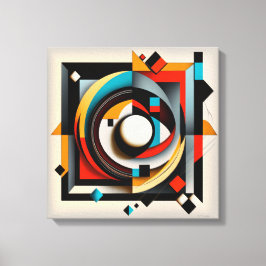 Abstracte kunstlijst canvas afdruk