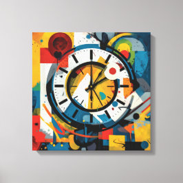 Abstracte kunstlijst canvas afdruk
