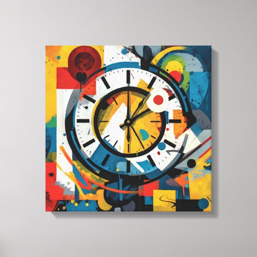 Abstracte kunstlijst canvas afdruk (Voorkant)