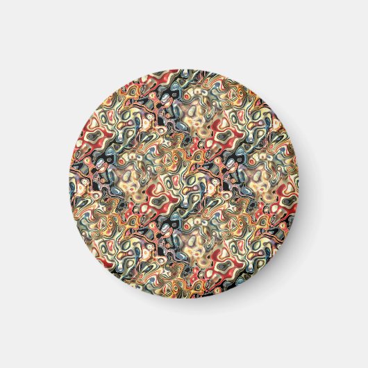 Abstracte Kunstmagneet Magneet (Voorkant)