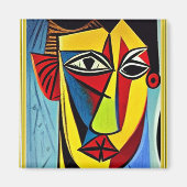 Abstracte Kunstmagneet Magneet (Voorkant)