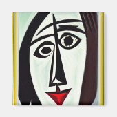 Abstracte Kunstmagneet Magneet (Voorkant)