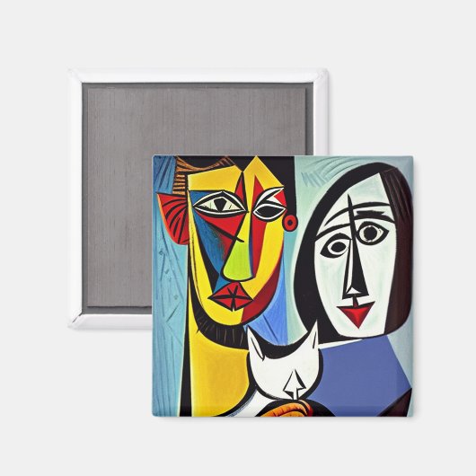 Abstracte Kunstmagneet Magneet (Voorkant / Achterkant)