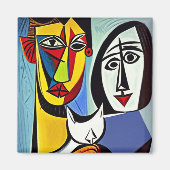 Abstracte Kunstmagneet Magneet (Voorkant)