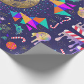 Abstracte Kunstmatige Intelligentie Cadeaupapier (Hoek)