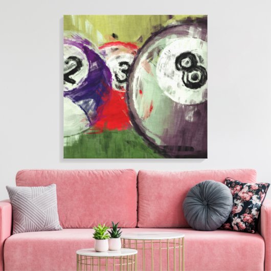 Abstracte kunstmiljarden canvas afdruk (Insitu (Woonkamer))