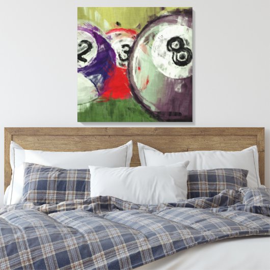 Abstracte kunstmiljarden canvas afdruk (Insitu (Slaapkamer))