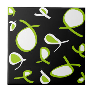 Abstracte kunstminimalisatie tegeltje