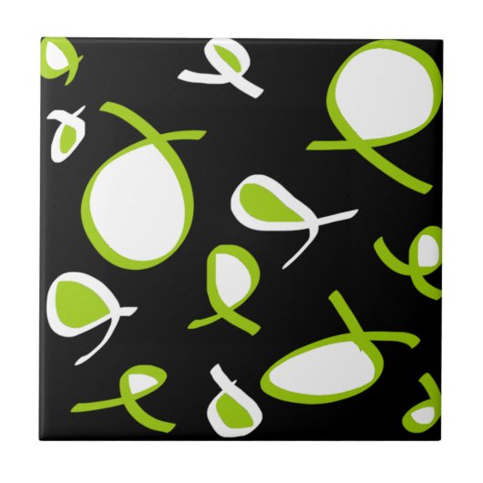 Abstracte kunstminimalisatie tegeltje (Voorkant)