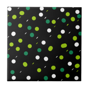 Abstracte kunstminimalistische kleine Stippen Tegeltje