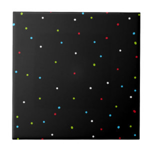Abstracte kunstminimalistische kleine Stippen Tegeltje