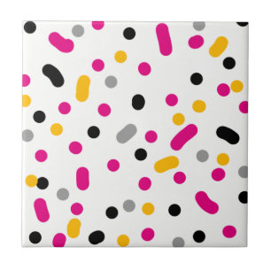 Abstracte kunstminimalistische kleine Stippen Tegeltje