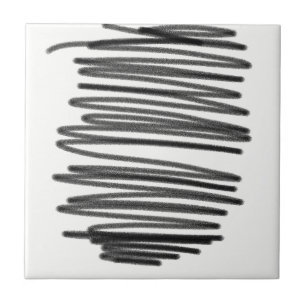 Abstracte kunstminimalistische tekening tegeltje