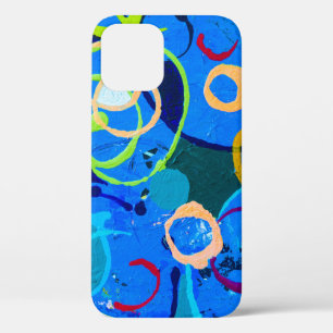 Abstracte kunstolie en acrylkleurstof op een blik  Case-Mate iPhone case