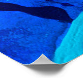 Abstracte kunstolie en acrylkleurstof op een blik poster (Hoek)