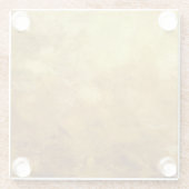 abstracte kunstondergrond in gouden kleur glazen onderzetter (Achterkant)