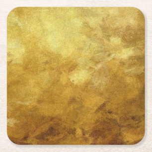 abstracte kunstondergrond in gouden kleur kartonnen onderzetters