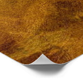 abstracte kunstondergrond in gouden kleur poster (Hoek)