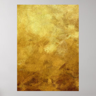 abstracte kunstondergrond in gouden kleur poster
