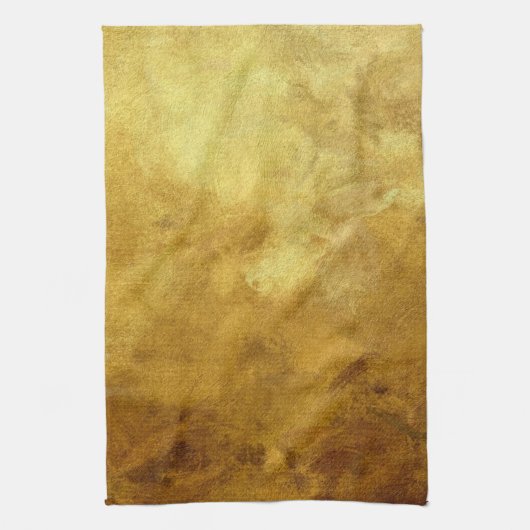 abstracte kunstondergrond in gouden kleur theedoek (Verticaal)