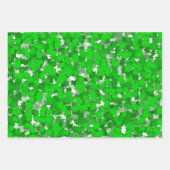 Abstracte kunstontwerp Groene vulling Inpakpapier Vel (Voorkant 3)