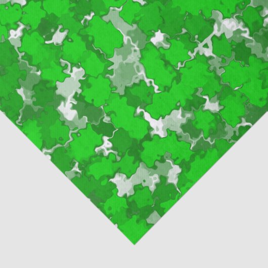 Abstracte kunstontwerp Groene vulling Tissuepapier (Detail)