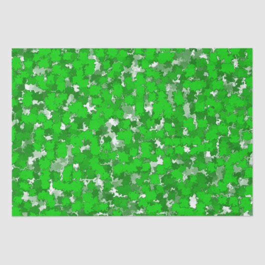 Abstracte kunstontwerp Groene vulling Tissuepapier (Voorkant)