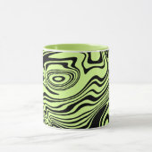 Abstracte kunstontwerp-Mok - Uw kleuren - Groen Mok (Midden)