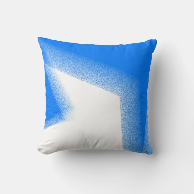 Abstracte kunstpap White Lavender Sky Blue Kussen (Voorkant)
