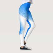 Abstracte kunstpap White Lavender Sky Blue Leggings (Rechts)