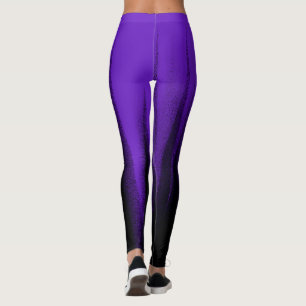 Abstracte kunstpasta lavender Paars Black Leggings
