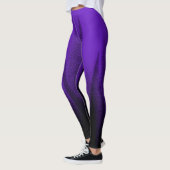 Abstracte kunstpasta lavender Paars Black Leggings (Links)