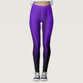 Abstracte kunstpasta lavender Paars Black Leggings (Voorkant)