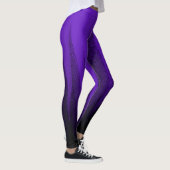 Abstracte kunstpasta lavender Paars Black Leggings (Rechts)