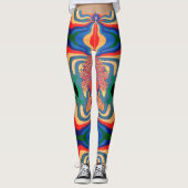 Abstracte kunstpatroon all-over-print Leggings (Voorkant)