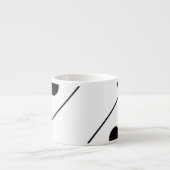  Abstracte Kunstpenseelstreken Espresso Kop (Voorkant)