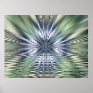 Abstracte kunstpoel van vergeetachtigheid poster