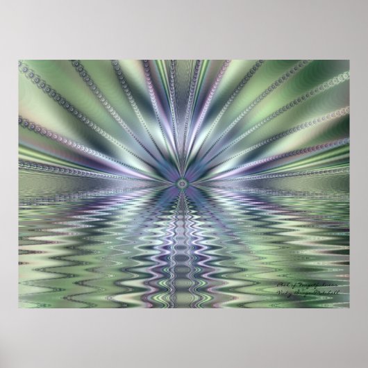 Abstracte kunstpoel van vergeetachtigheid poster (Voorkant)