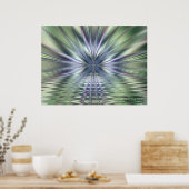 Abstracte kunstpoel van vergeetachtigheid poster (Keuken)