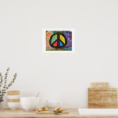 Abstracte Kunstprint Boom van Vrede Poster (Keuken)